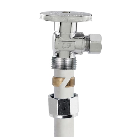 Plumb Pak Plumb Pak 1/2 in. Compression X 3/8 in. Compression Brass Angle Valve PP2886EZ